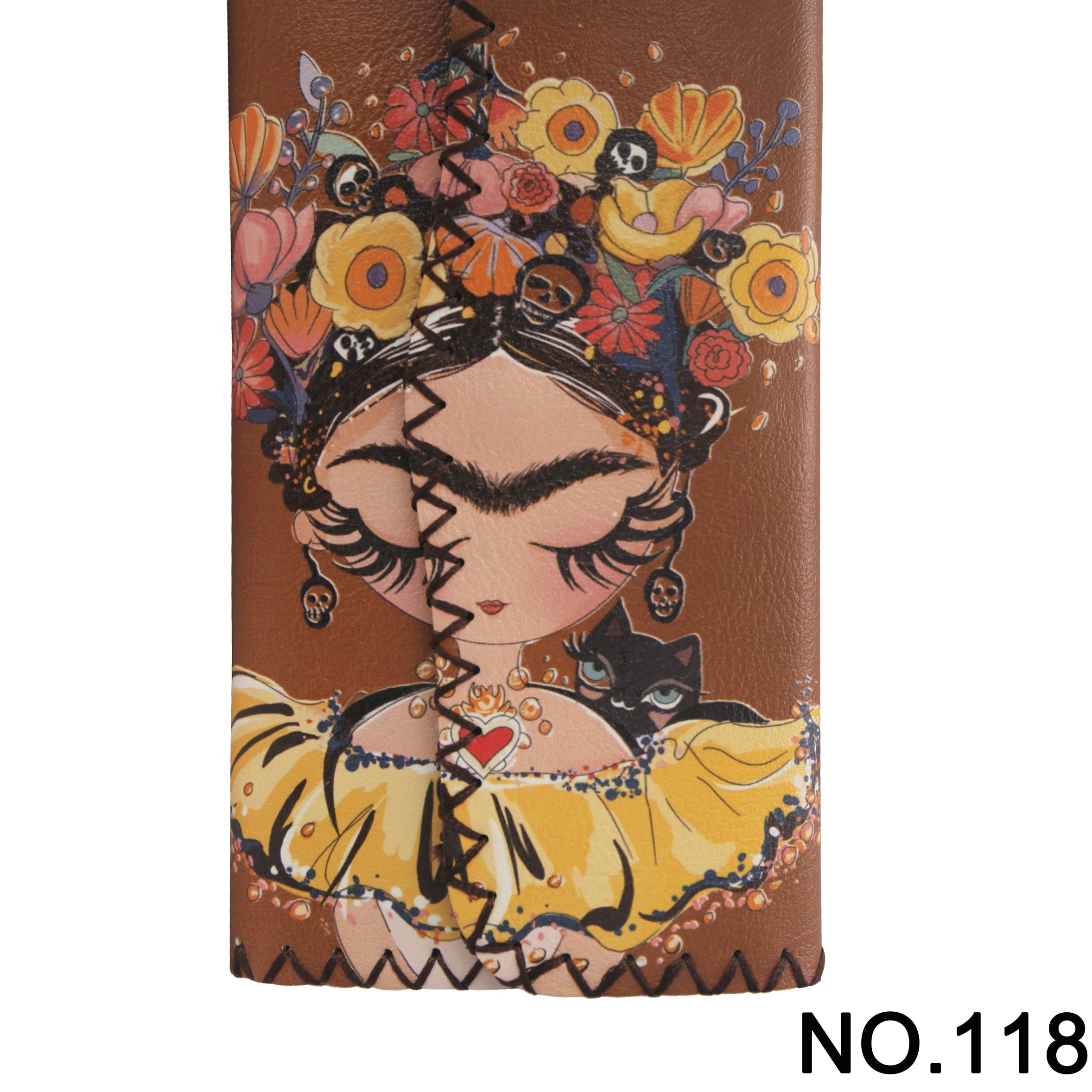 Cartera con estampado de niña con flores HB0582 - N.º 118