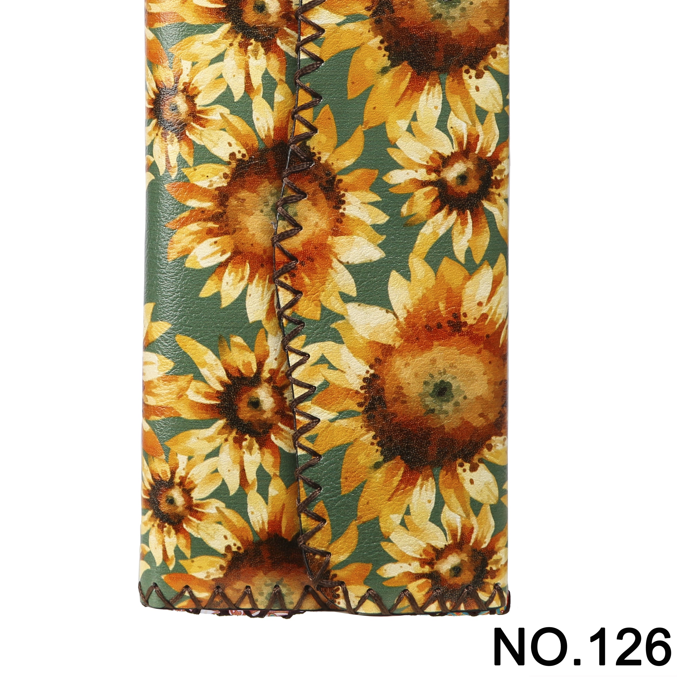 Sunflower Print Hand Stitch Wallet HB0582 - NO.126
