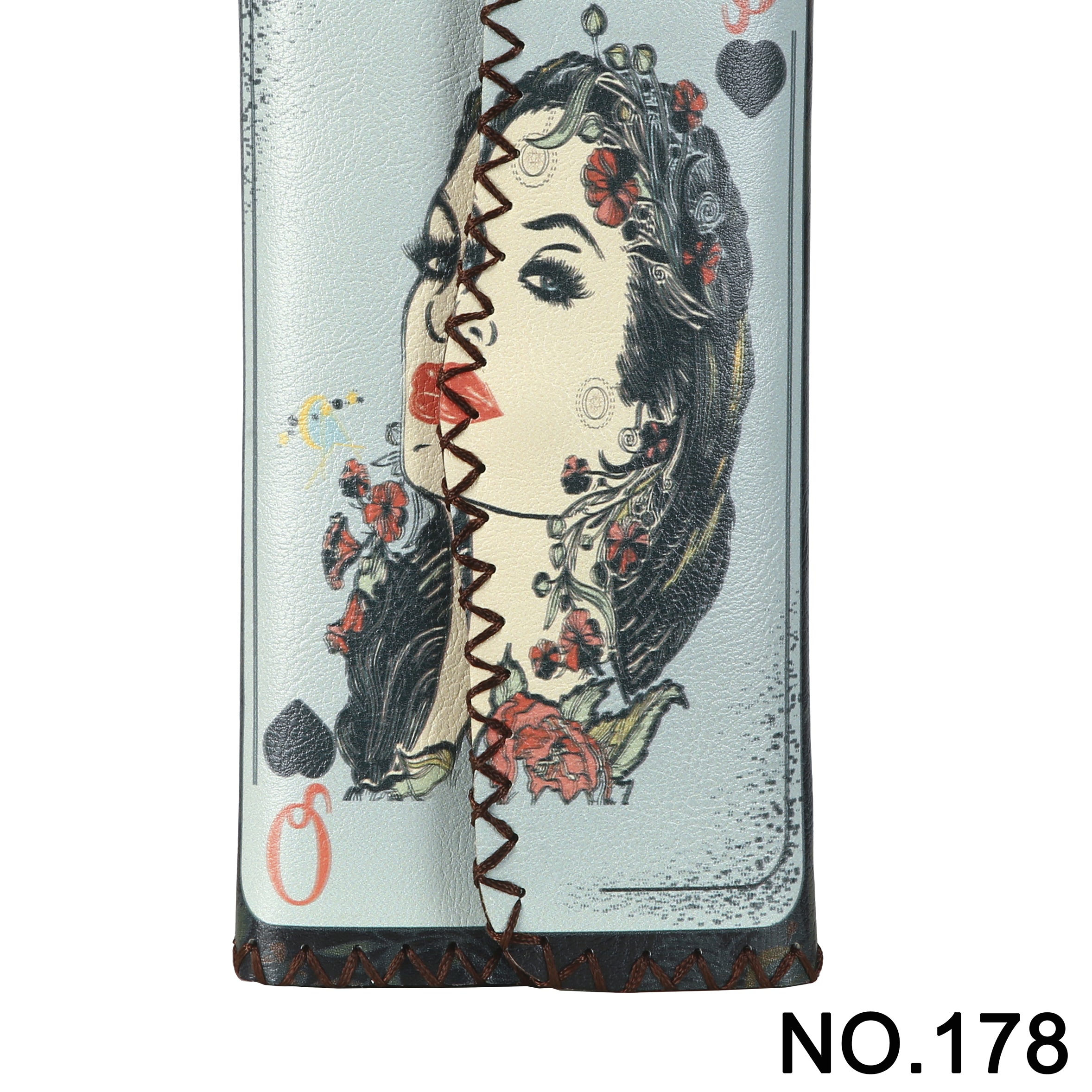 Cartera con estampado de la reina del póquer HB0582 - N.º 178