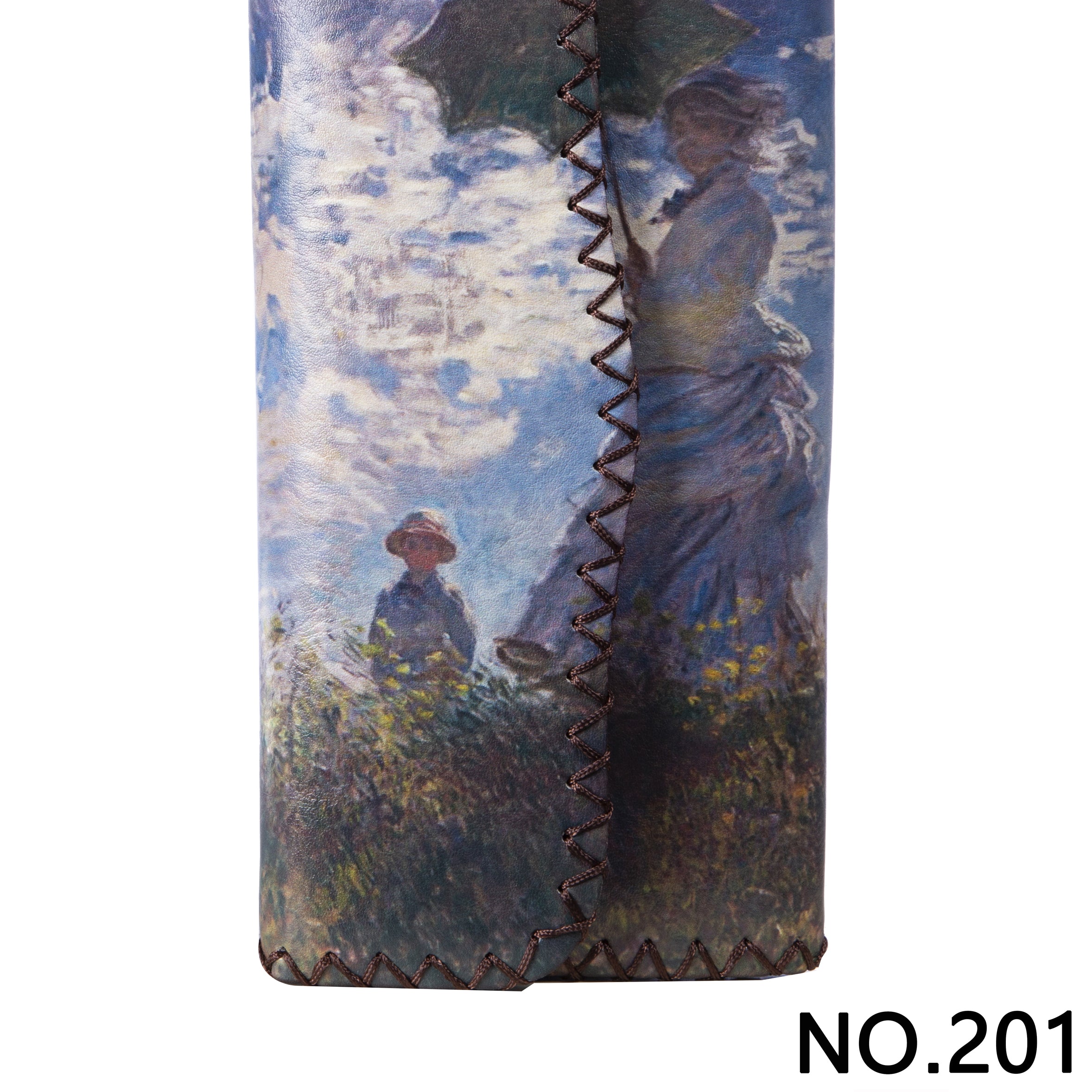 Woman with a Parasol Print Hand Stitch Wallet HB0582-NO.201