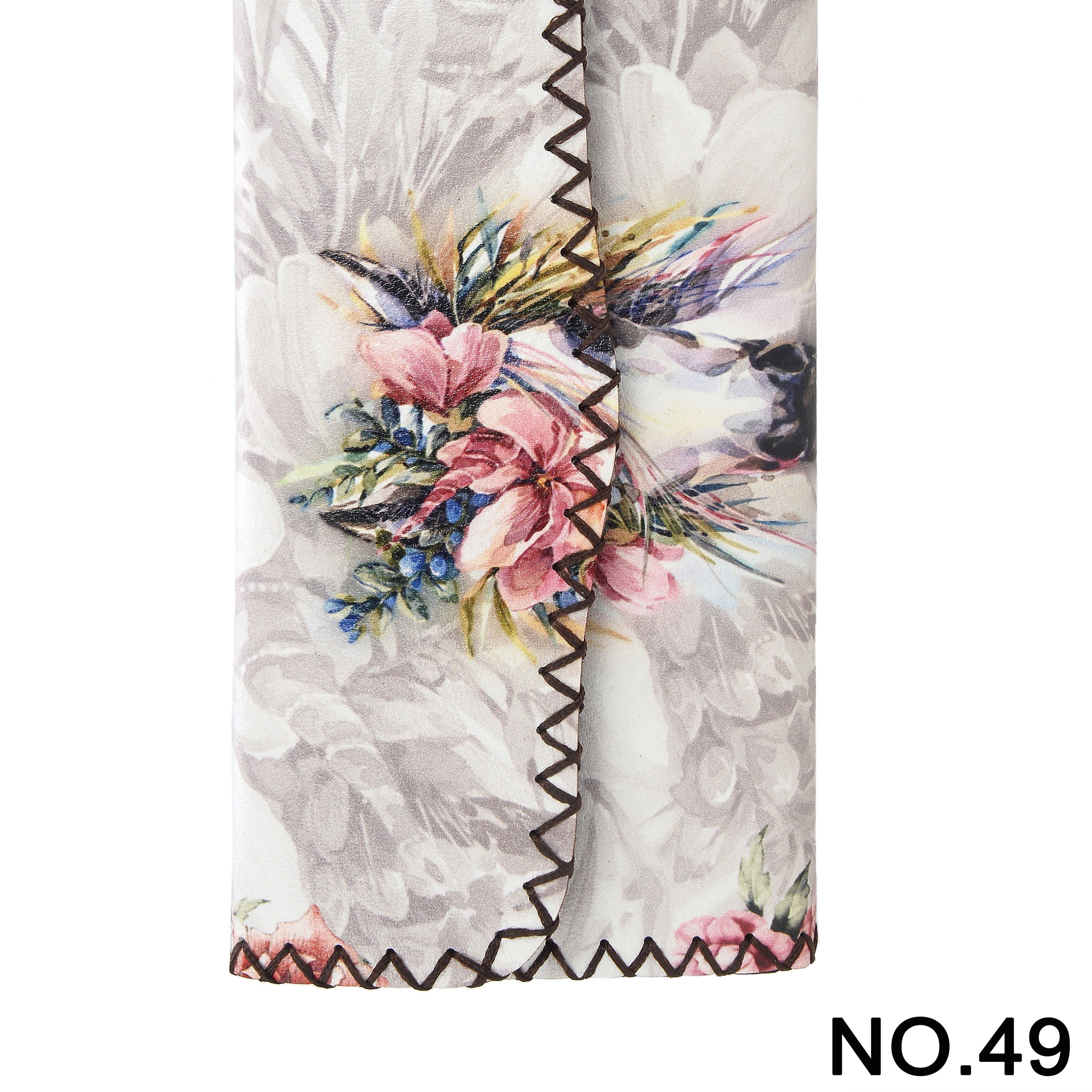 Floral Horse Print Hand Stitch Wallet HB0582 - NO.49