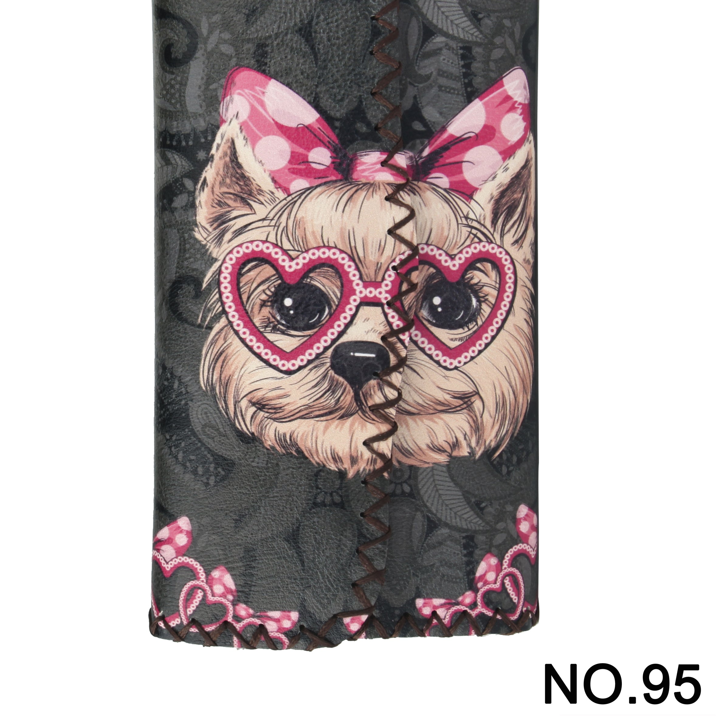 Skiz Tzu Dog Print Hand Stitch Wallet HB0582 - NO.95