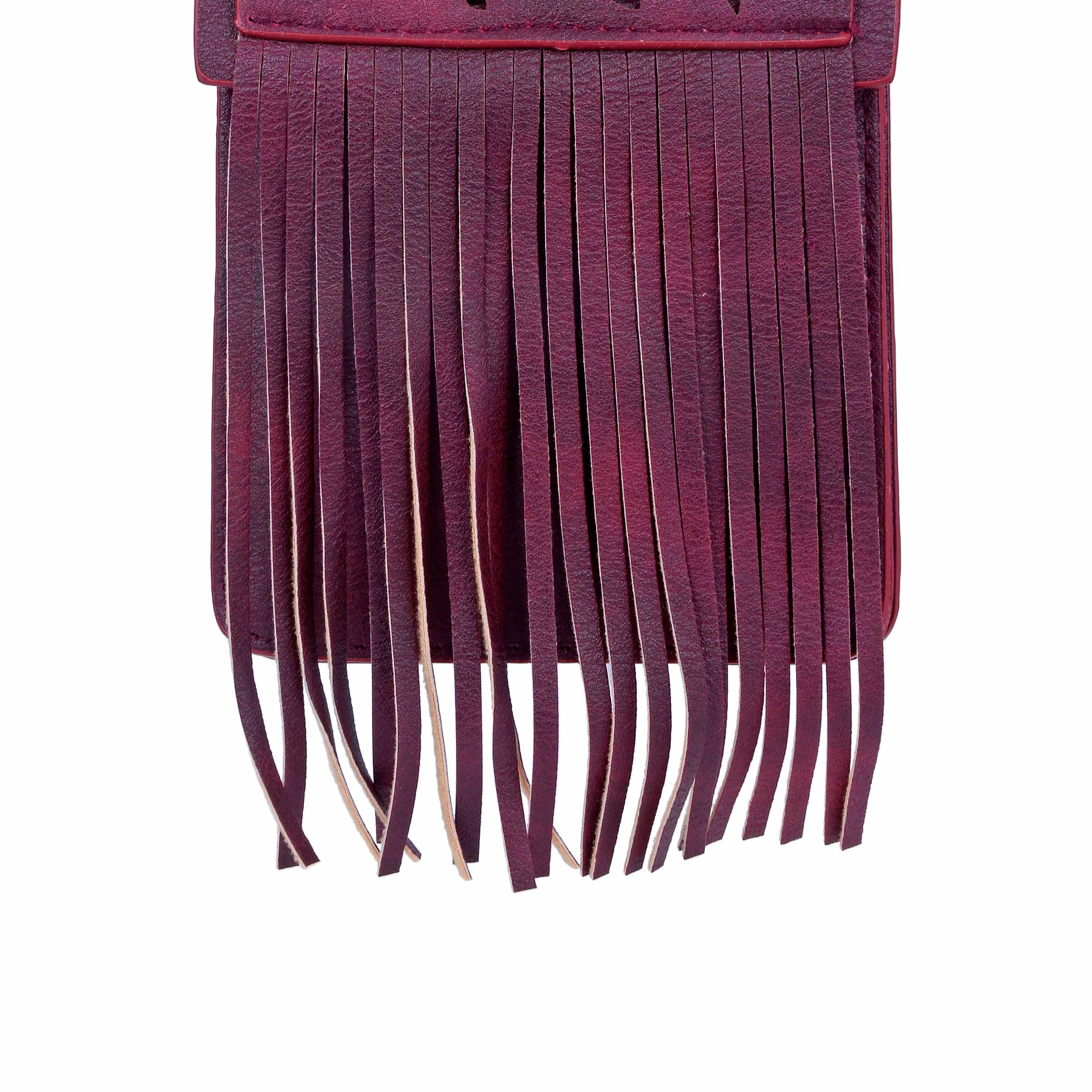 Vintage Leatherette Tassel Cellphone Pouch HB0640