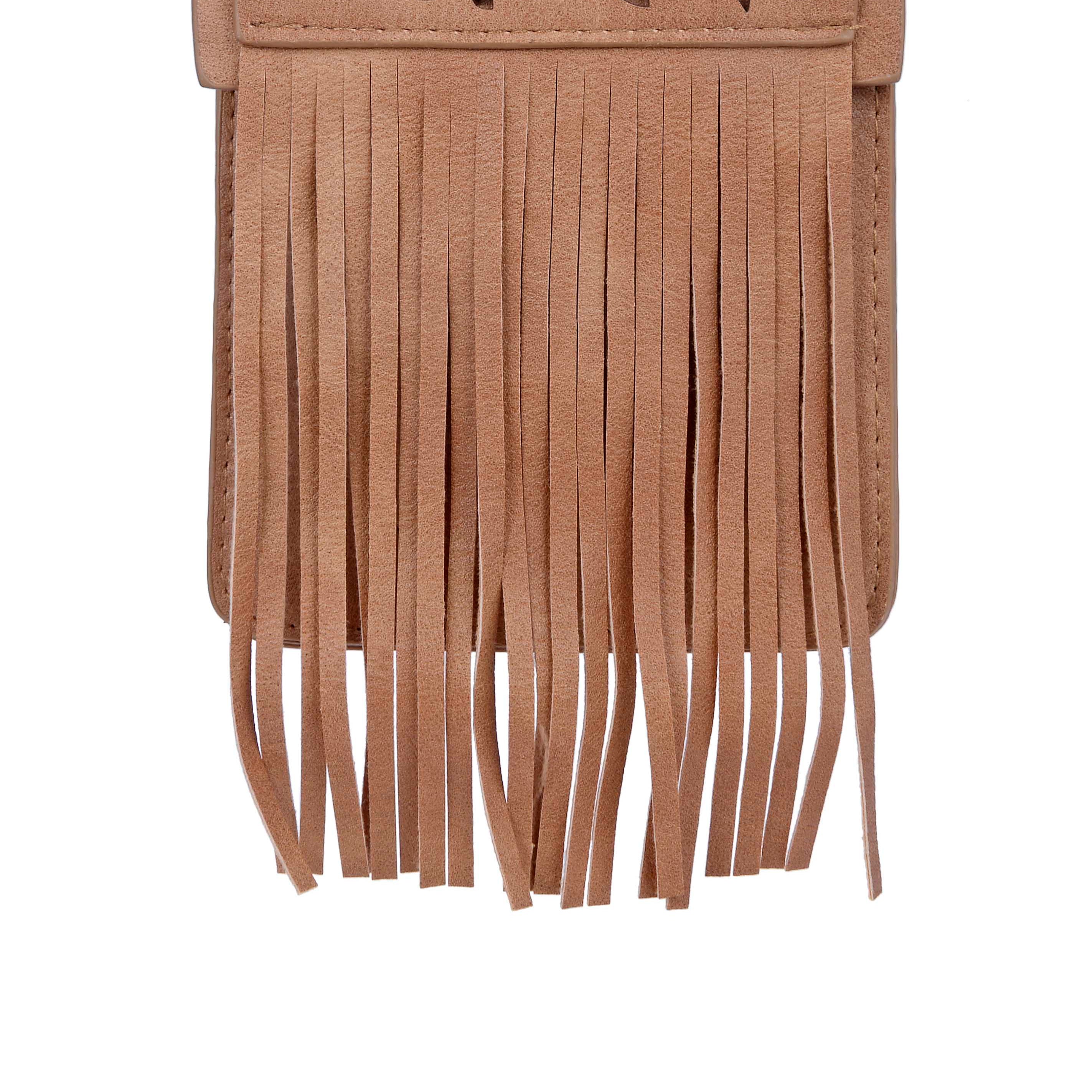 Vintage Leatherette Tassel Cellphone Pouch HB0640