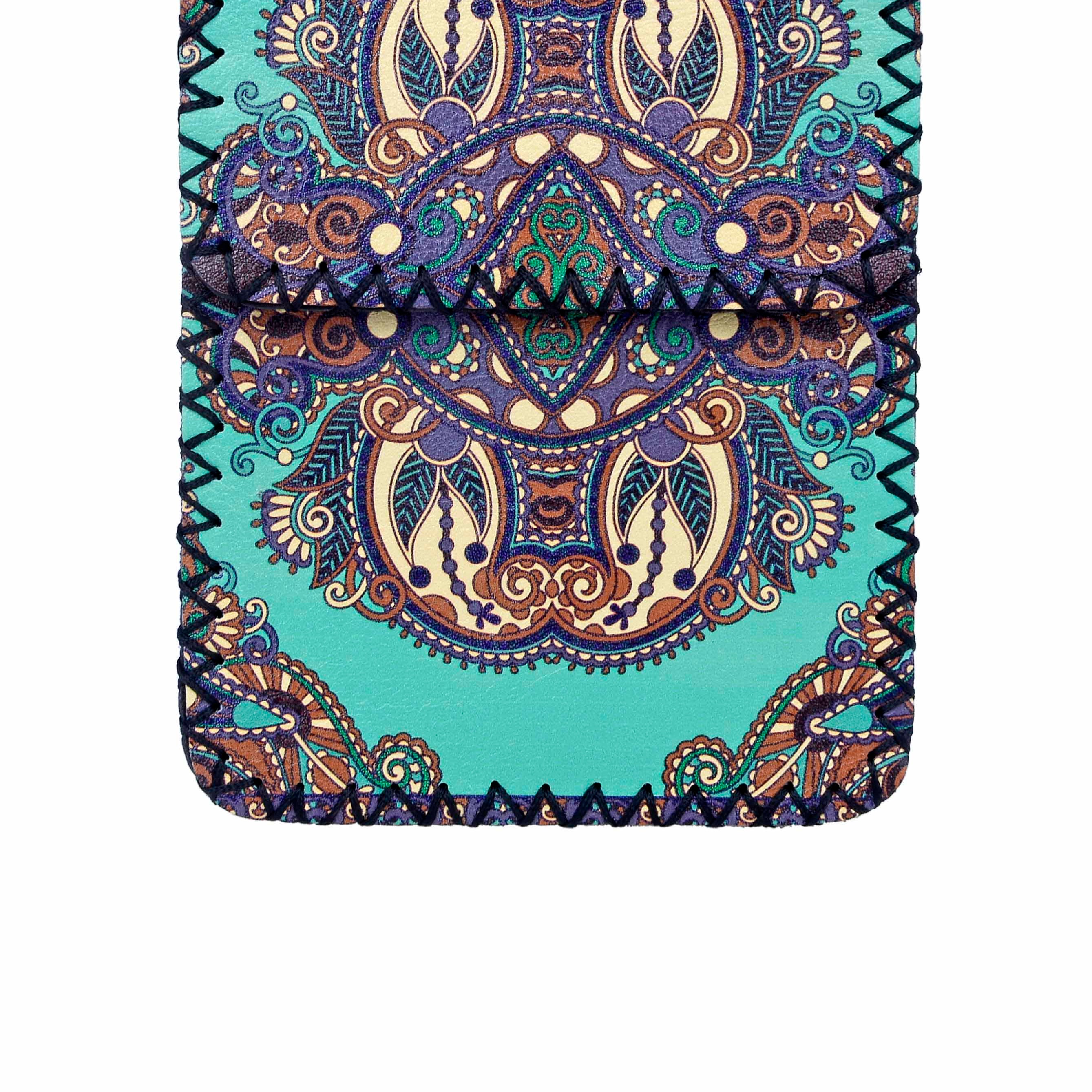 Special Pattern Leatherette Phone Pouch HB0645