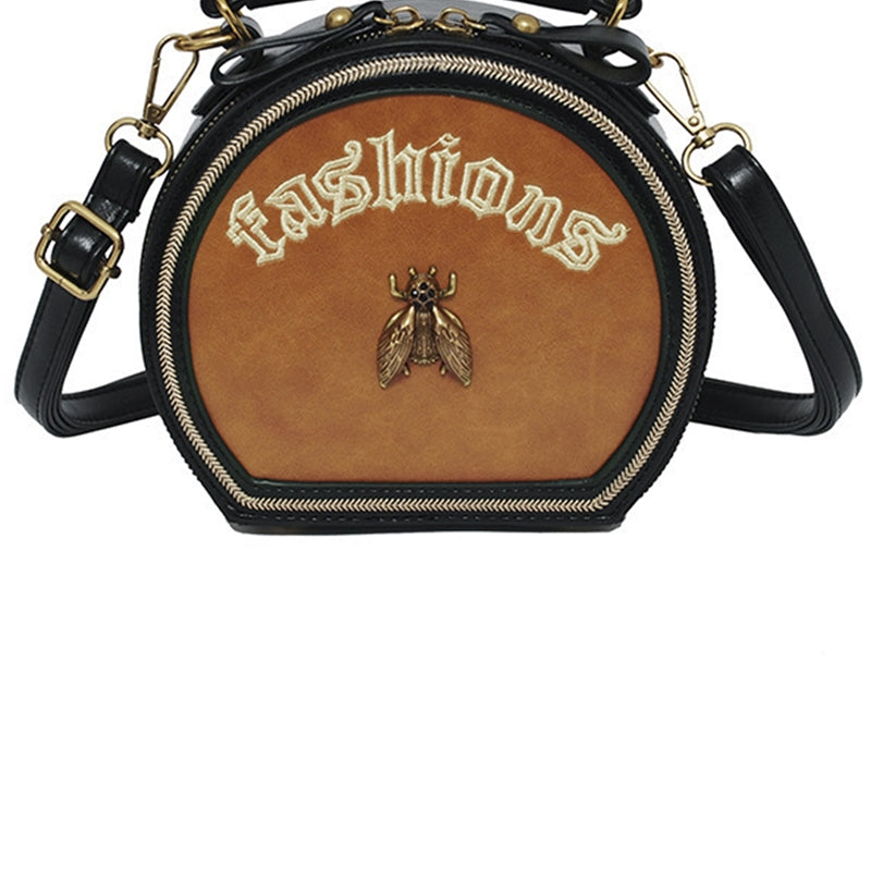 Bolso bandolera circular con forma de abeja de aleación HB1015