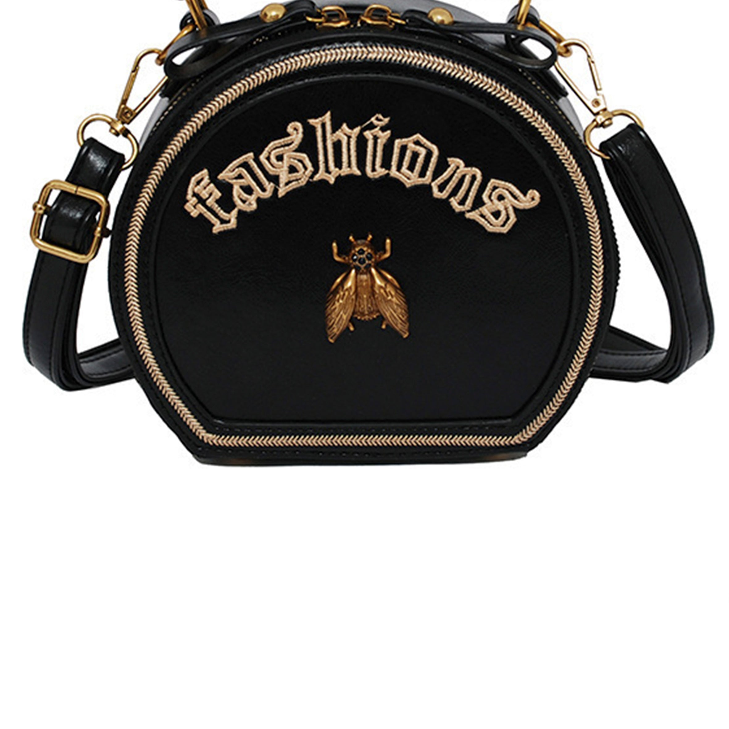 Bolso bandolera circular con forma de abeja de aleación HB1015