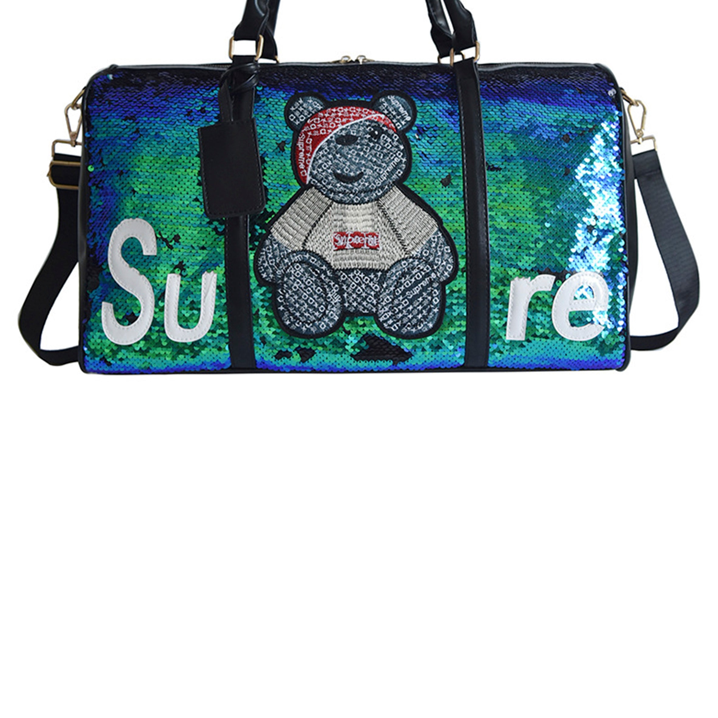 Bolsos de mano con lentejuelas de oso HB1016