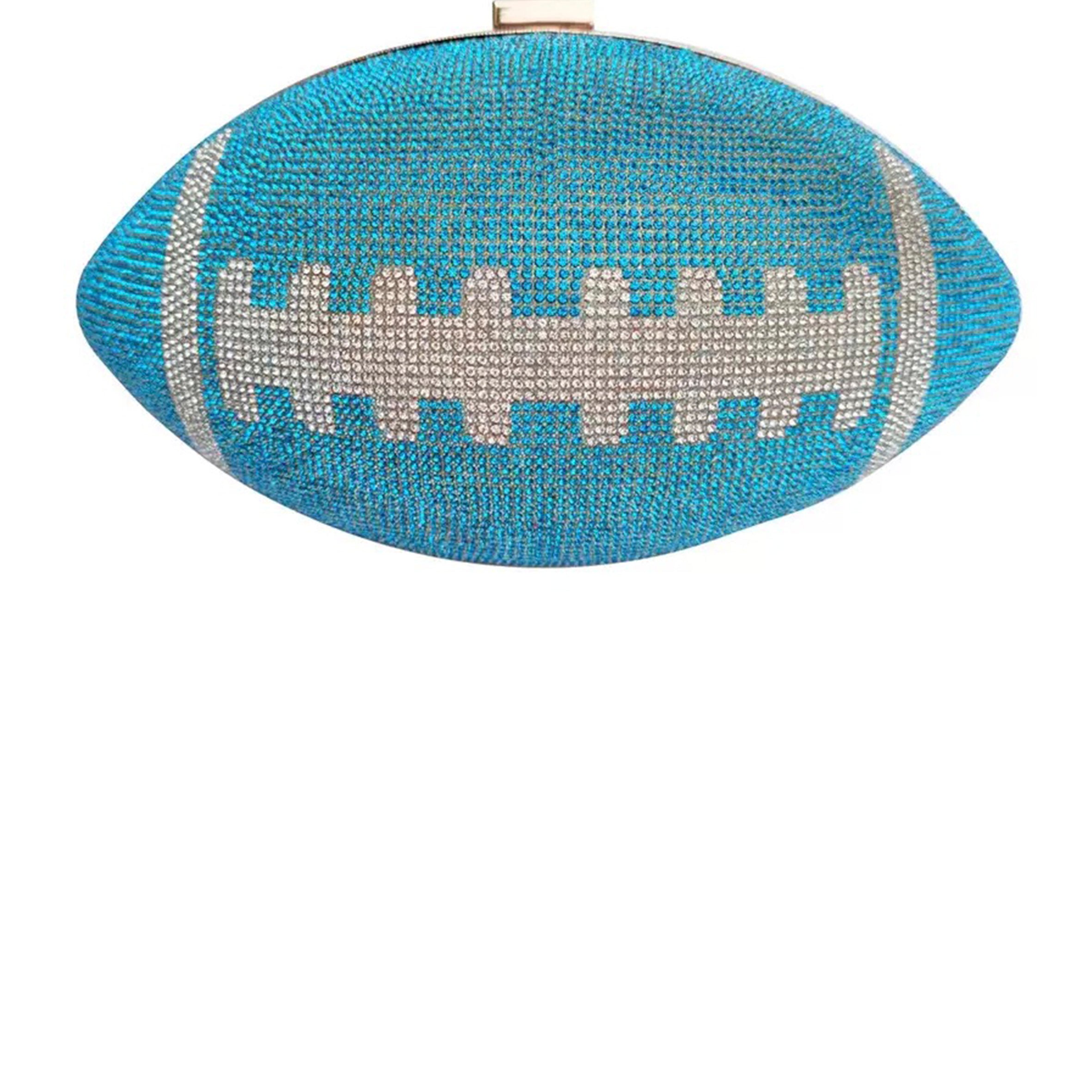 Football Rhinestone Clutch HB1115