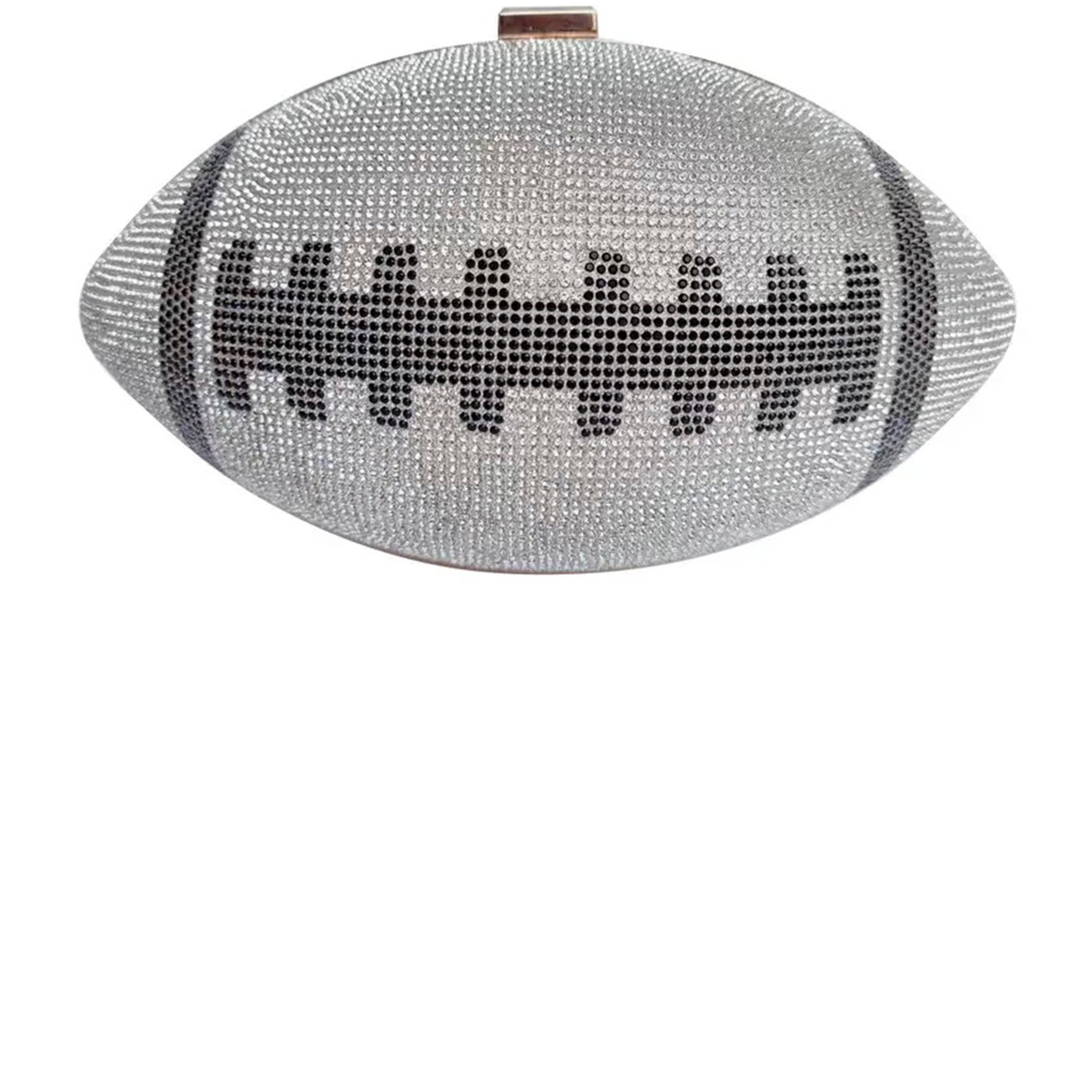 Football Rhinestone Clutch HB1115