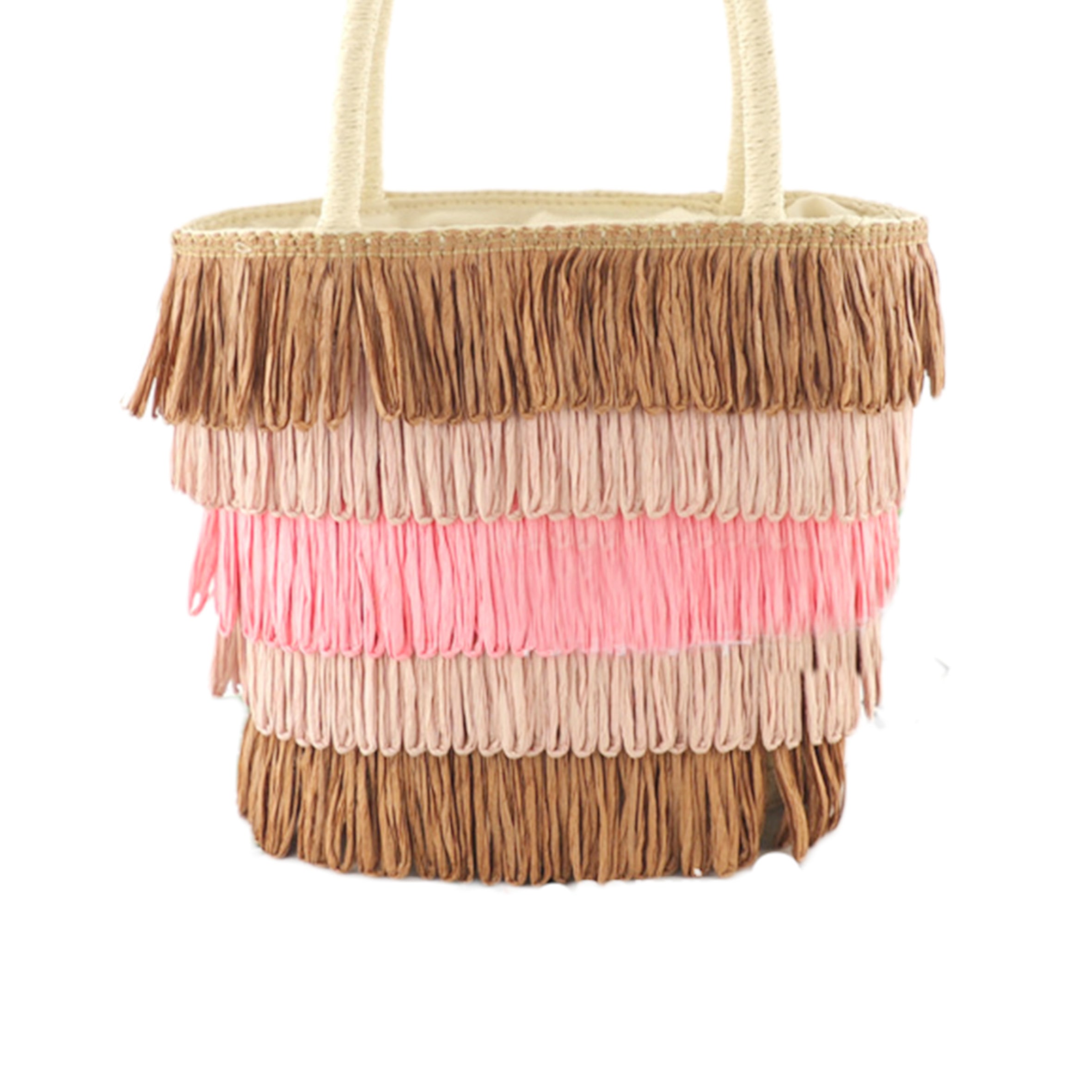 Bolso de mano con borlas trenzadas HB1221