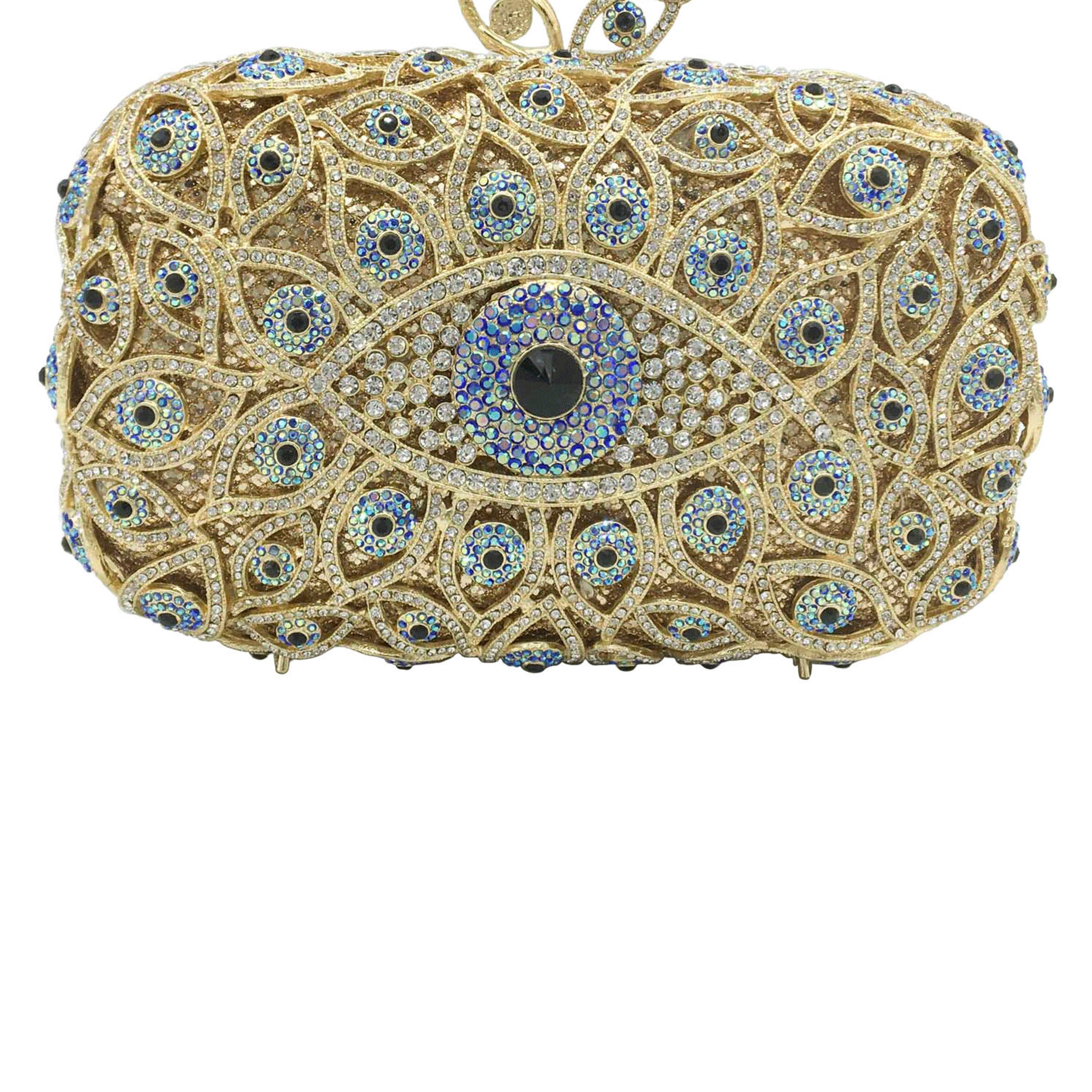 Evil Eye Rhinestone Evening Bag HB1927