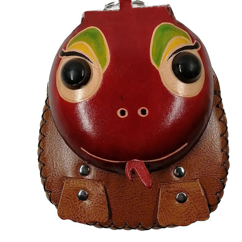 Monedero de piel de vaca con signos del zodiaco de la serpiente HB2006