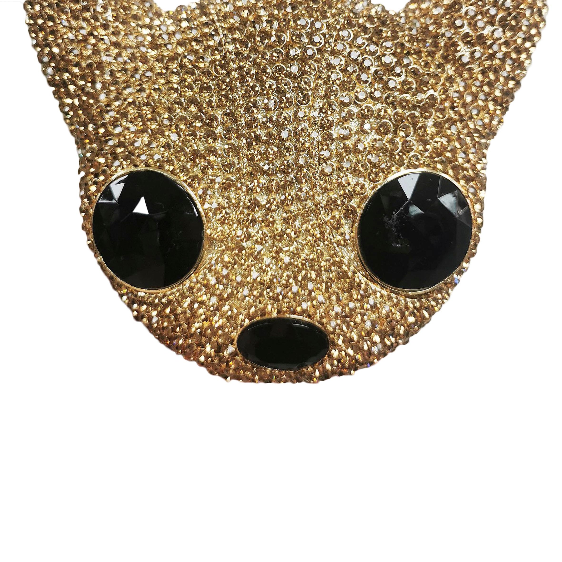 Cabeza de perro chihuahua con diamantes de imitación para la noche HB2230