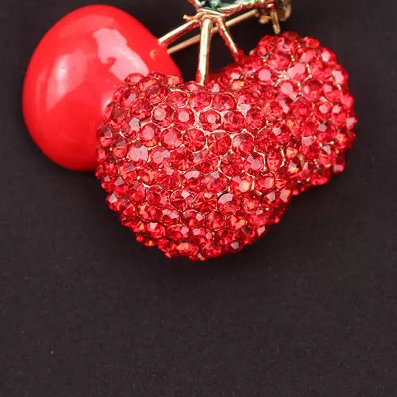 Cherry Alloy Brooch PA6367