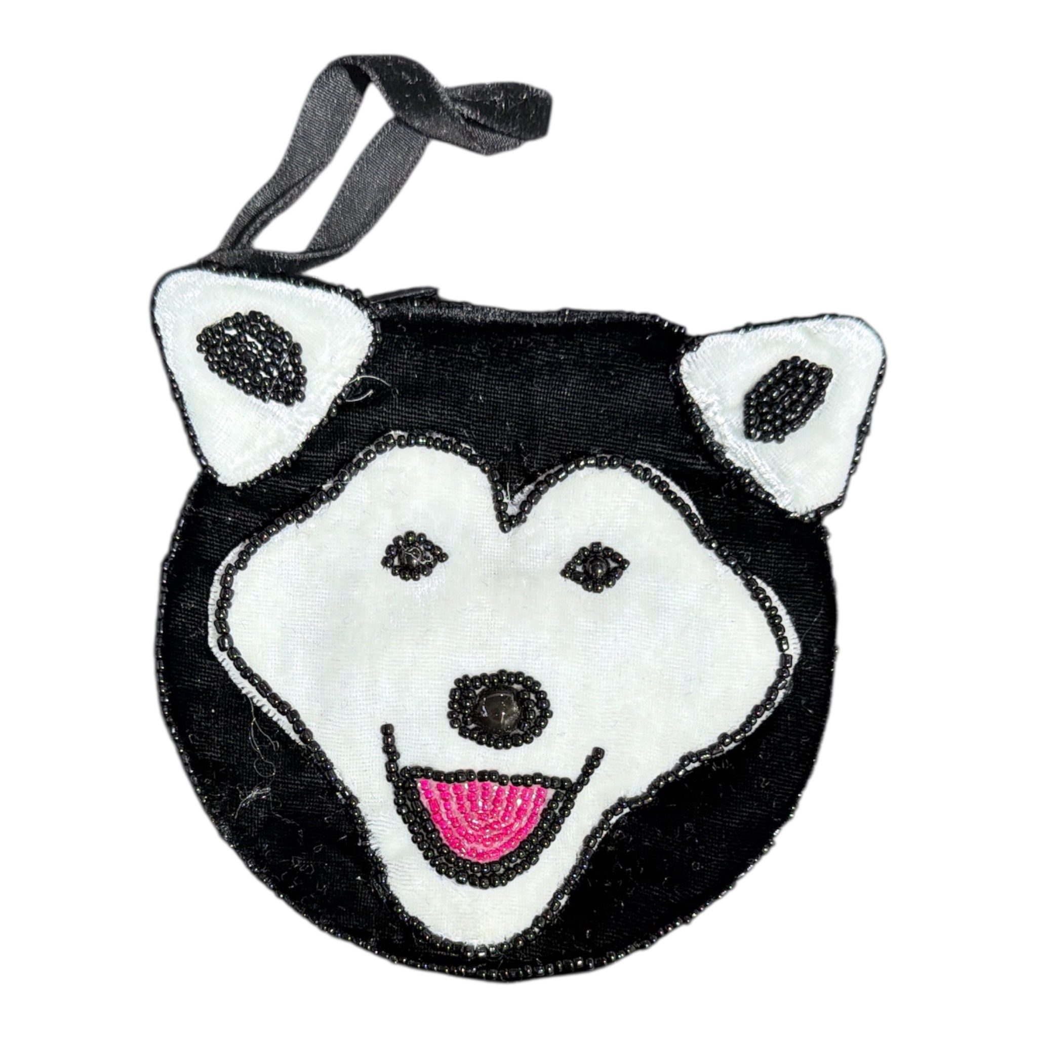 Husky Velvet Coin Purse V0708