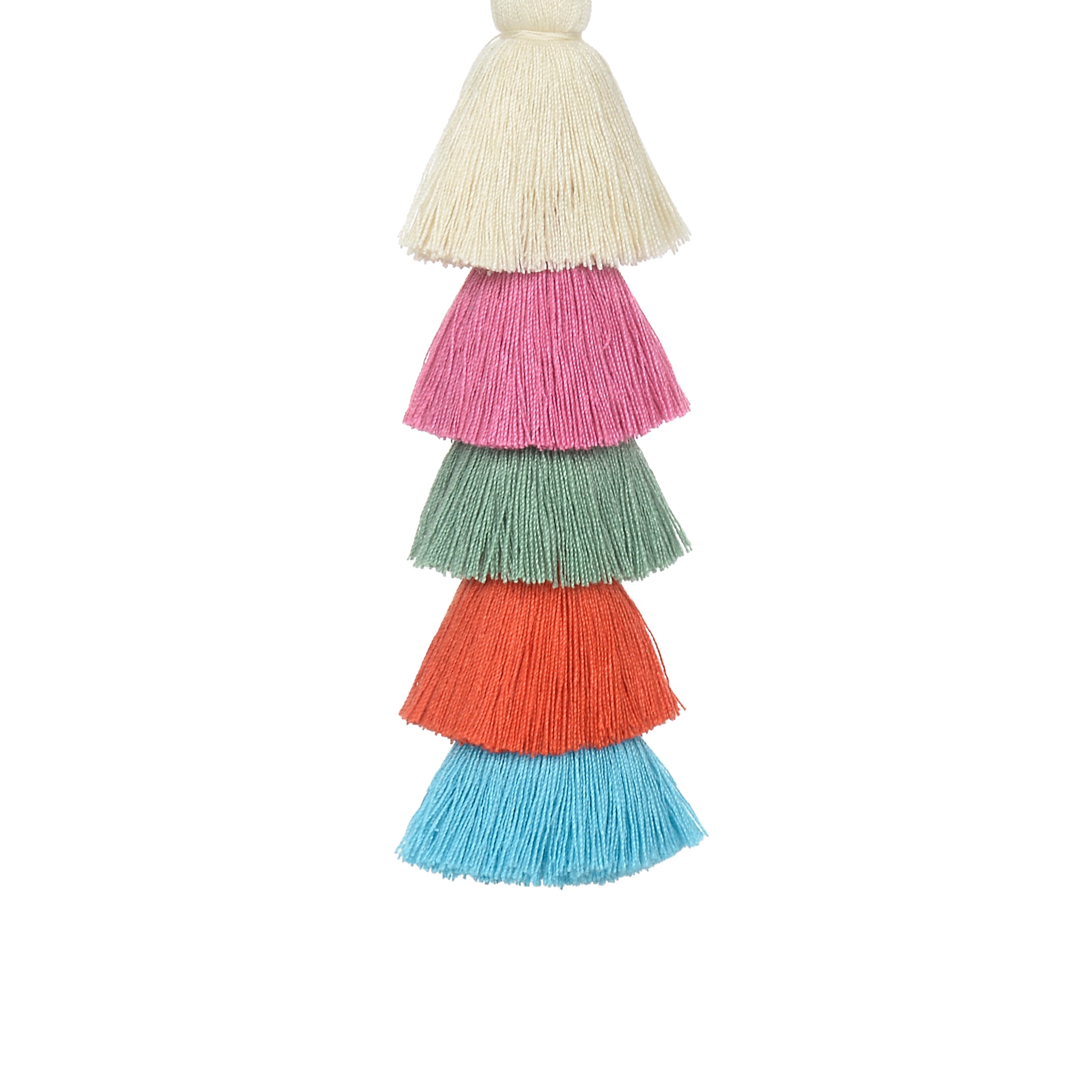 Llaveros de borlas multicolores de moda K1108