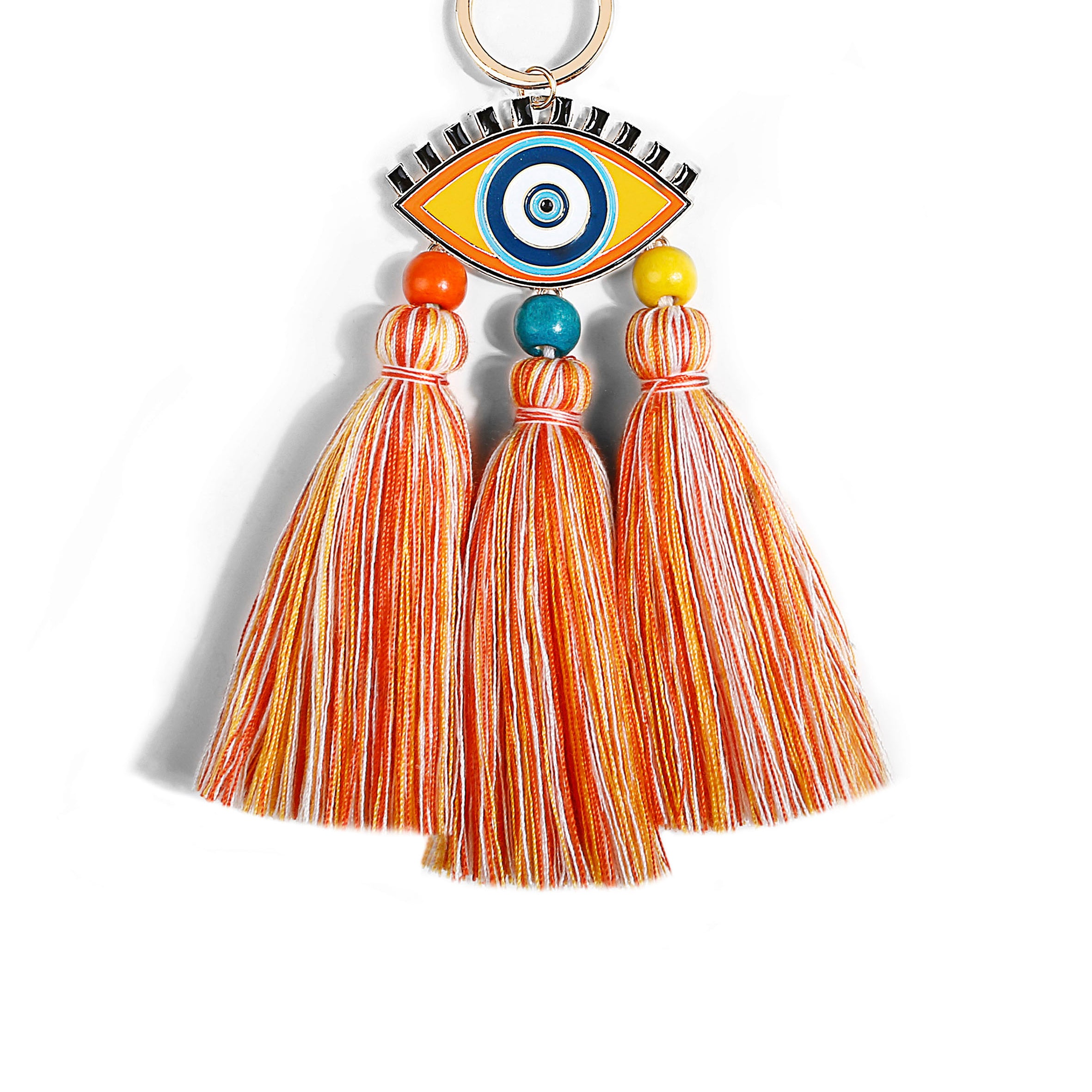 Llavero con borlas de mal de ojo K1139