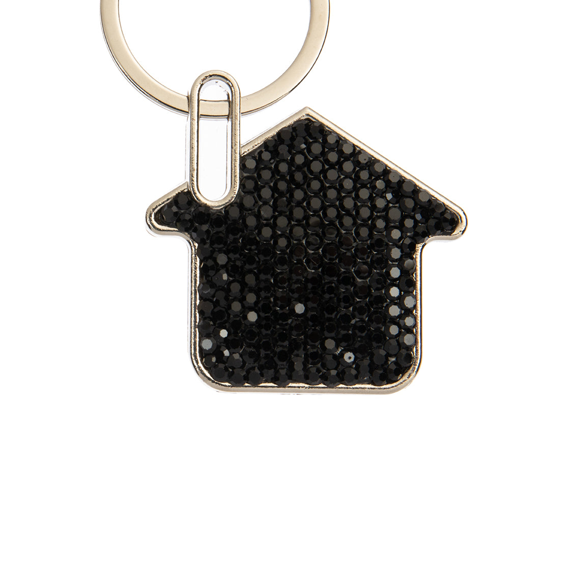 Ceramic Rhinestone House Keychain K1341