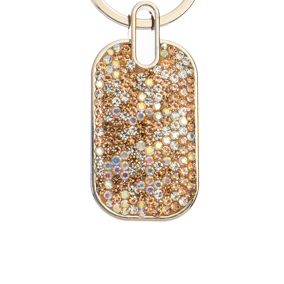 Ceramic Rhinestone Rectangle Keychain K1342