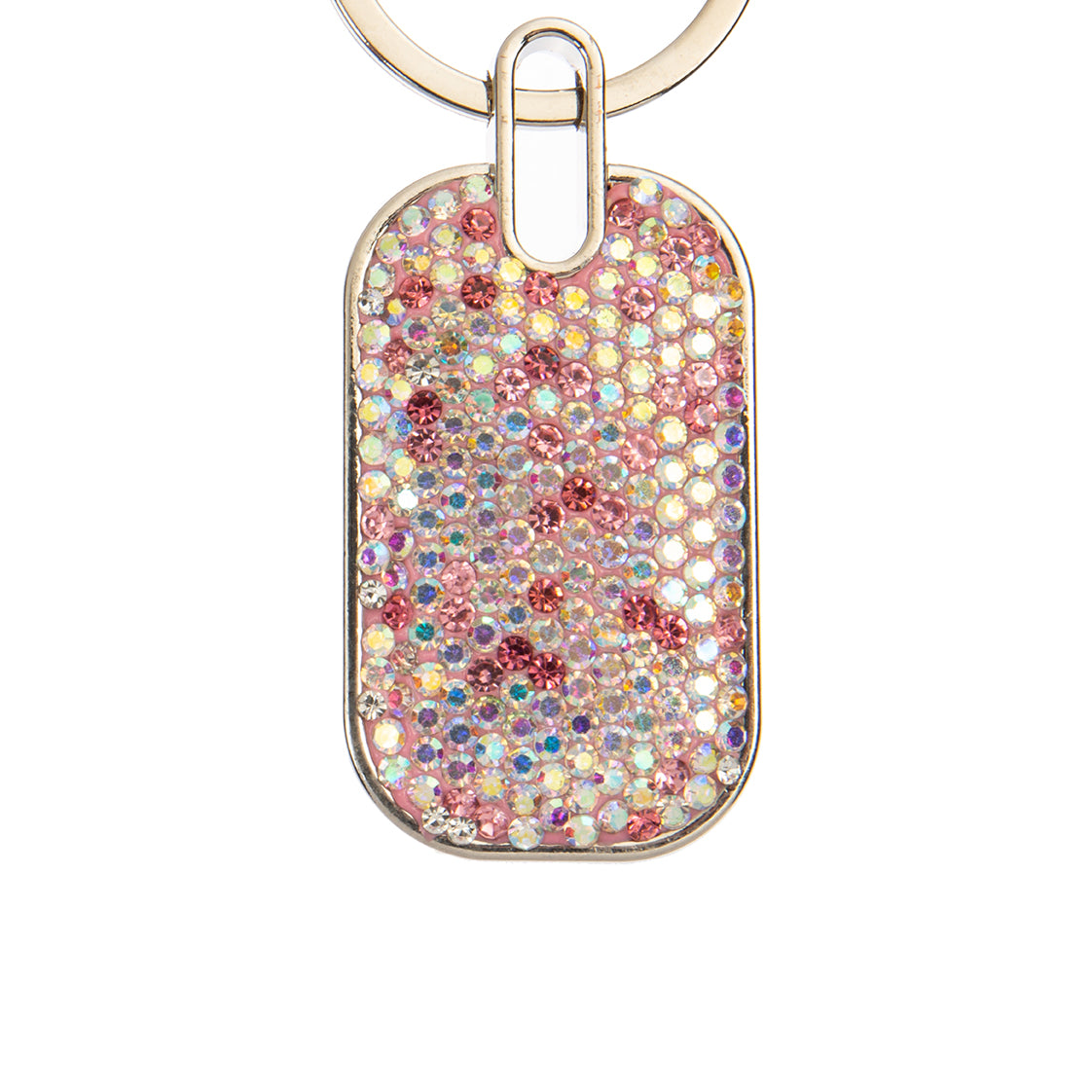 Ceramic Rhinestone Rectangle Keychain K1342