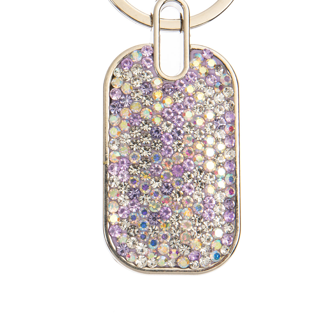 Ceramic Rhinestone Rectangle Keychain K1342