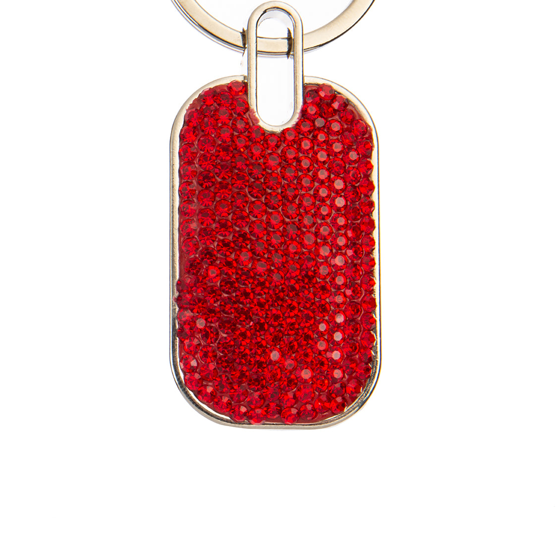 Ceramic Rhinestone Rectangle Keychain K1342