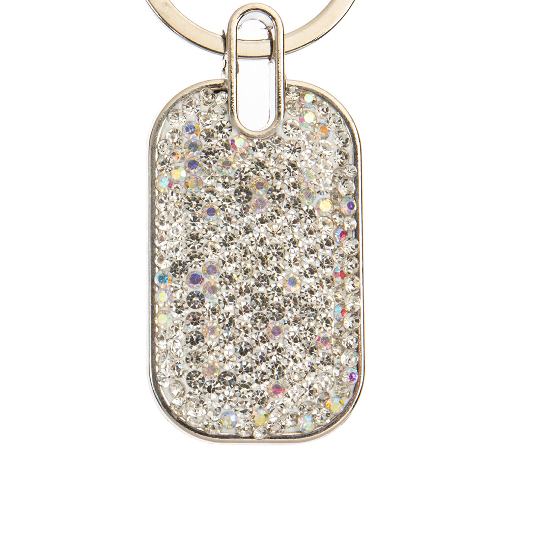 Ceramic Rhinestone Rectangle Keychain K1342