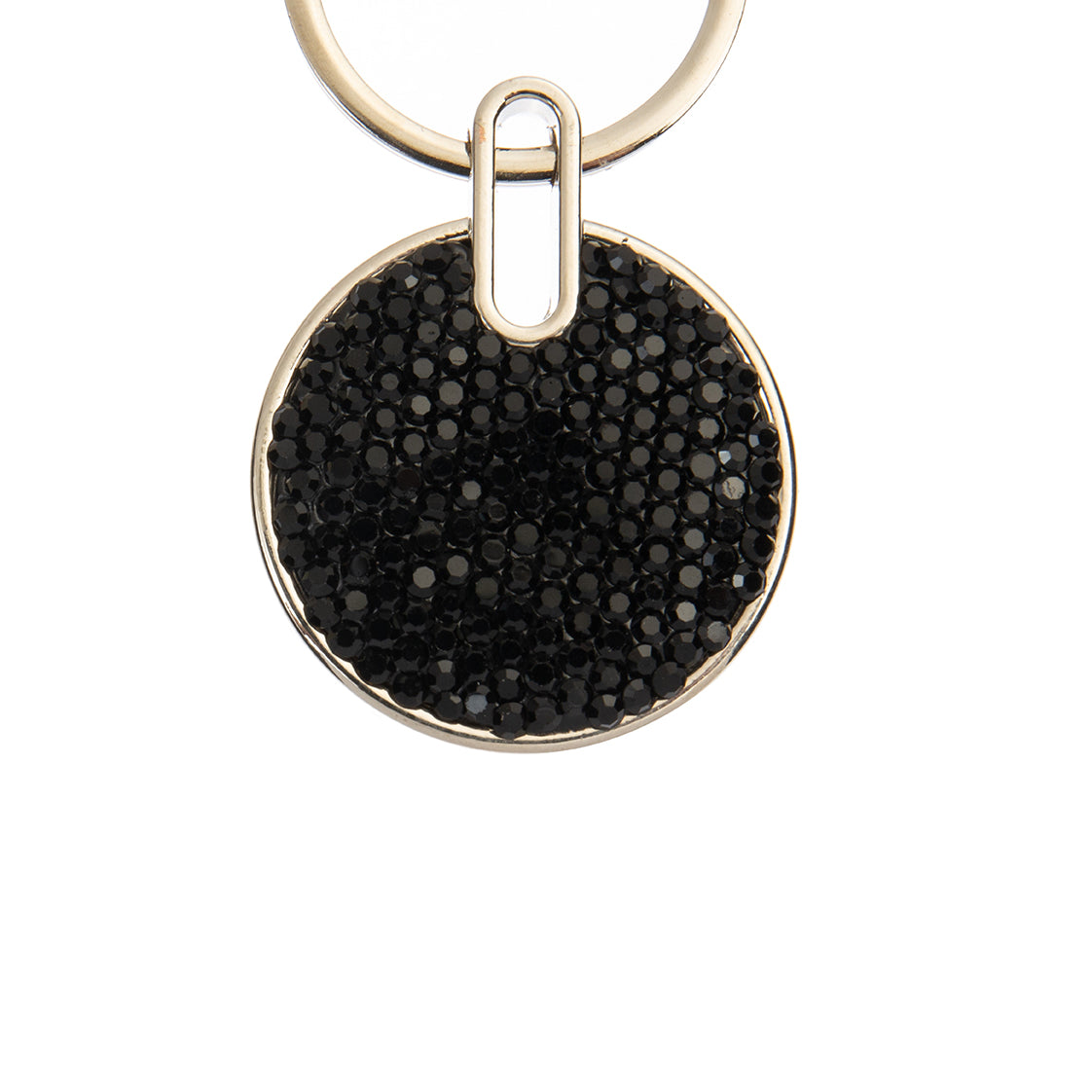 Ceramic Rhinestone Circle Keychain K1343