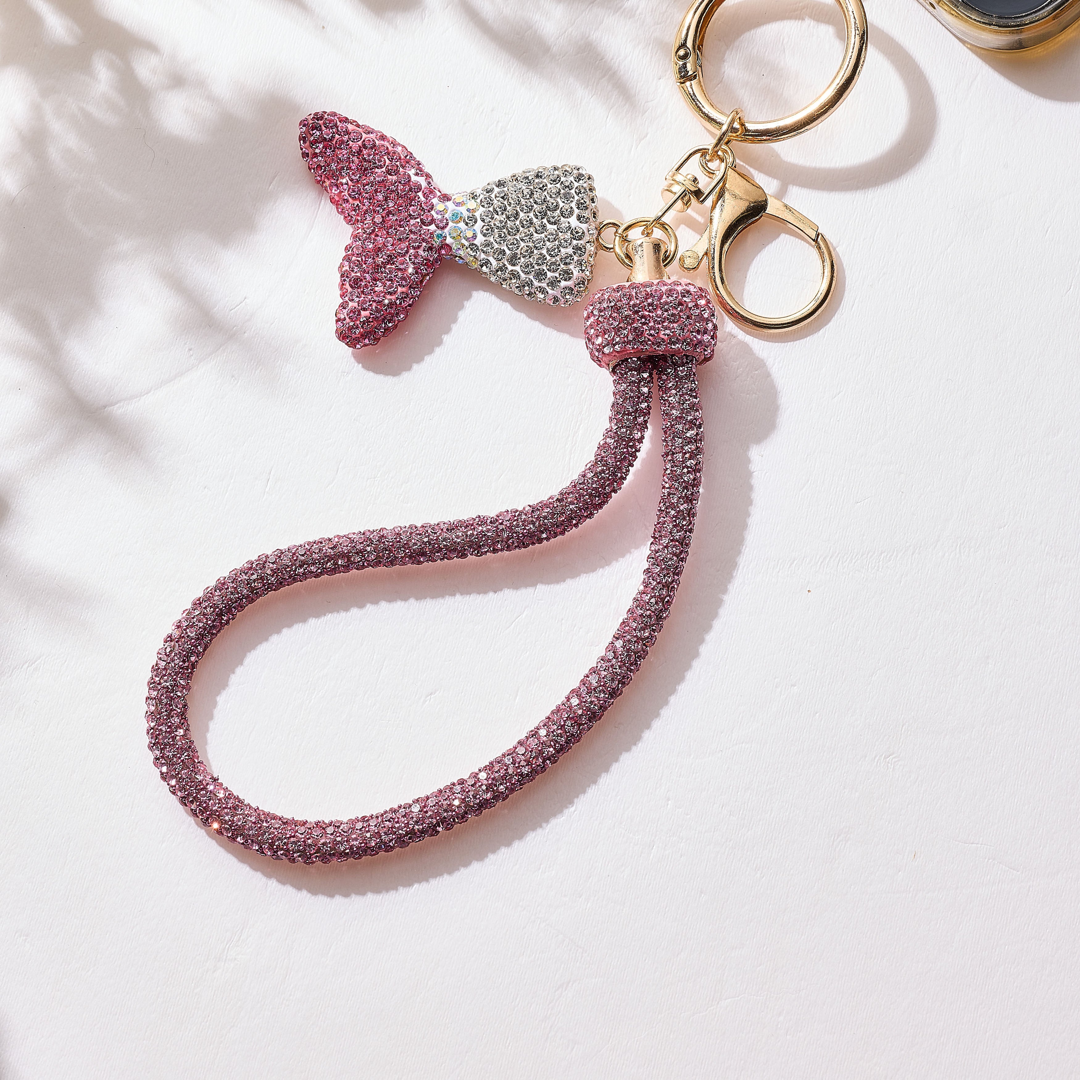 Fish Tail Crystal Keychain Wristlet K1538