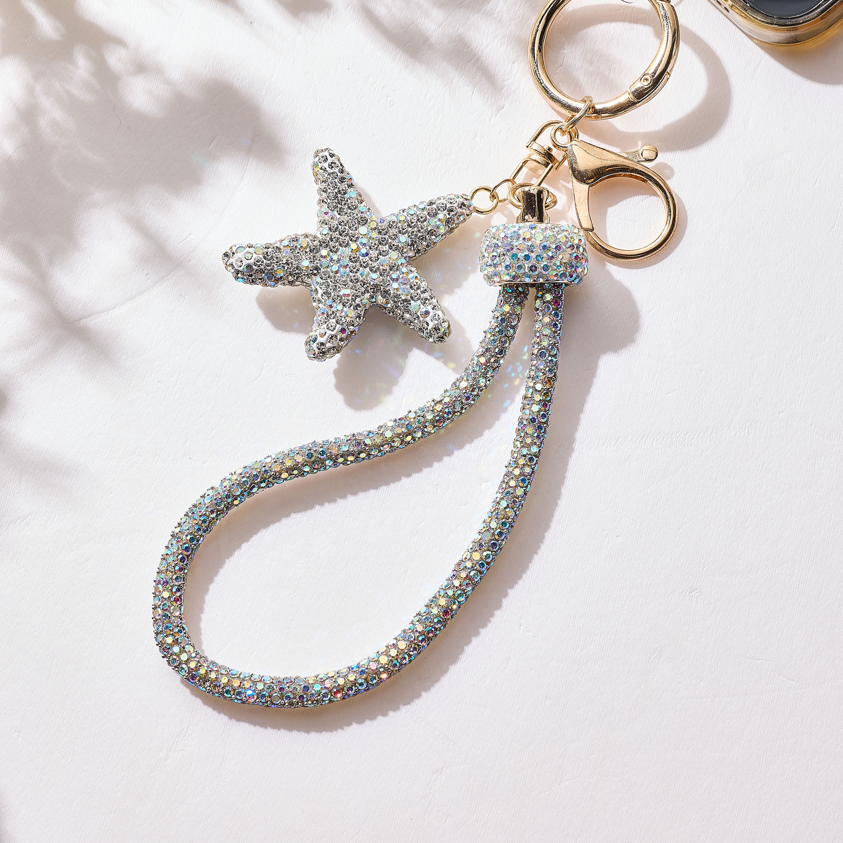 Star Crystal Keychain Wristlet K1541