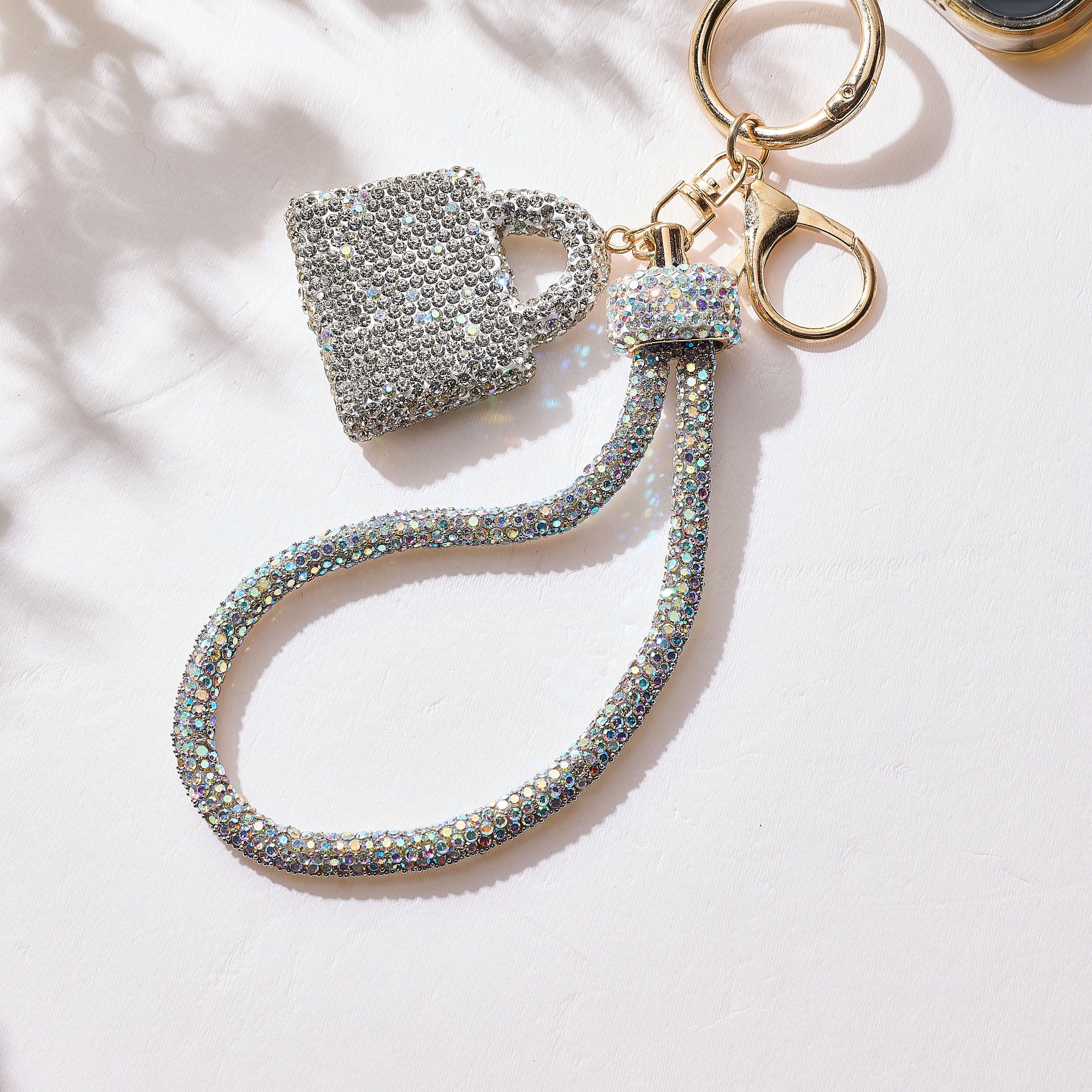 Bag Crystal Keychain Wristlet K1543