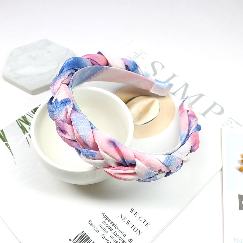 Tie-Dye Fabric Knot HeadBand L2565