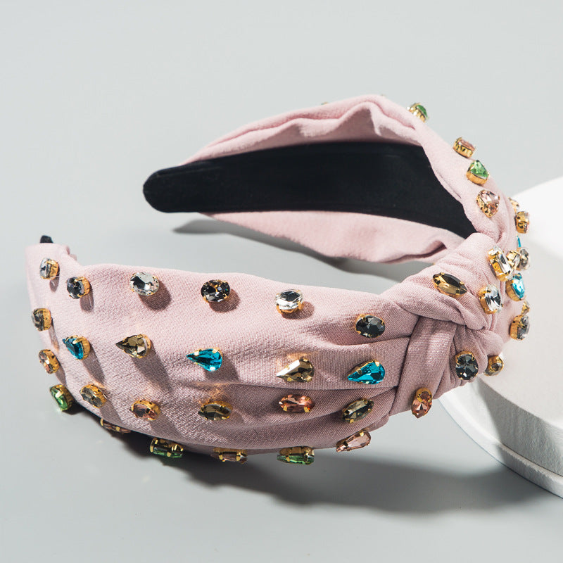 Rhinestone Fabric Headband L2571