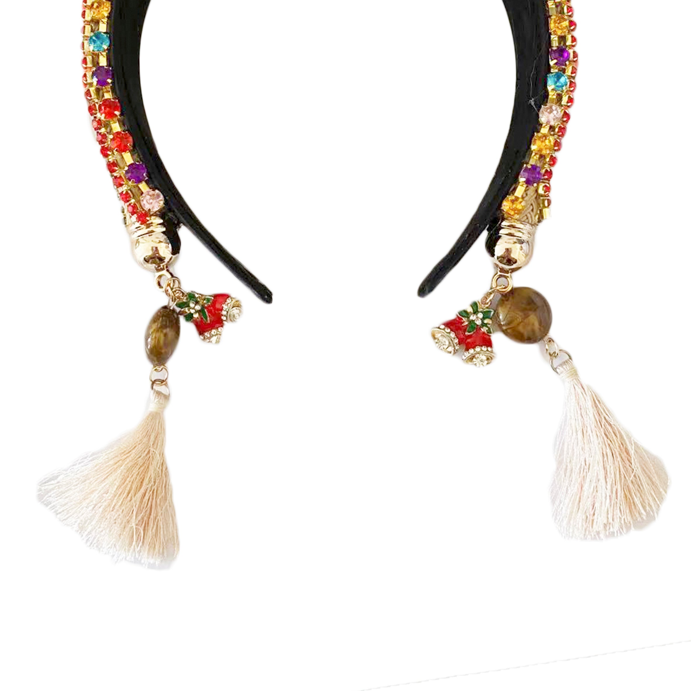 Bohemian Rhinestone Tassel Headband L2681