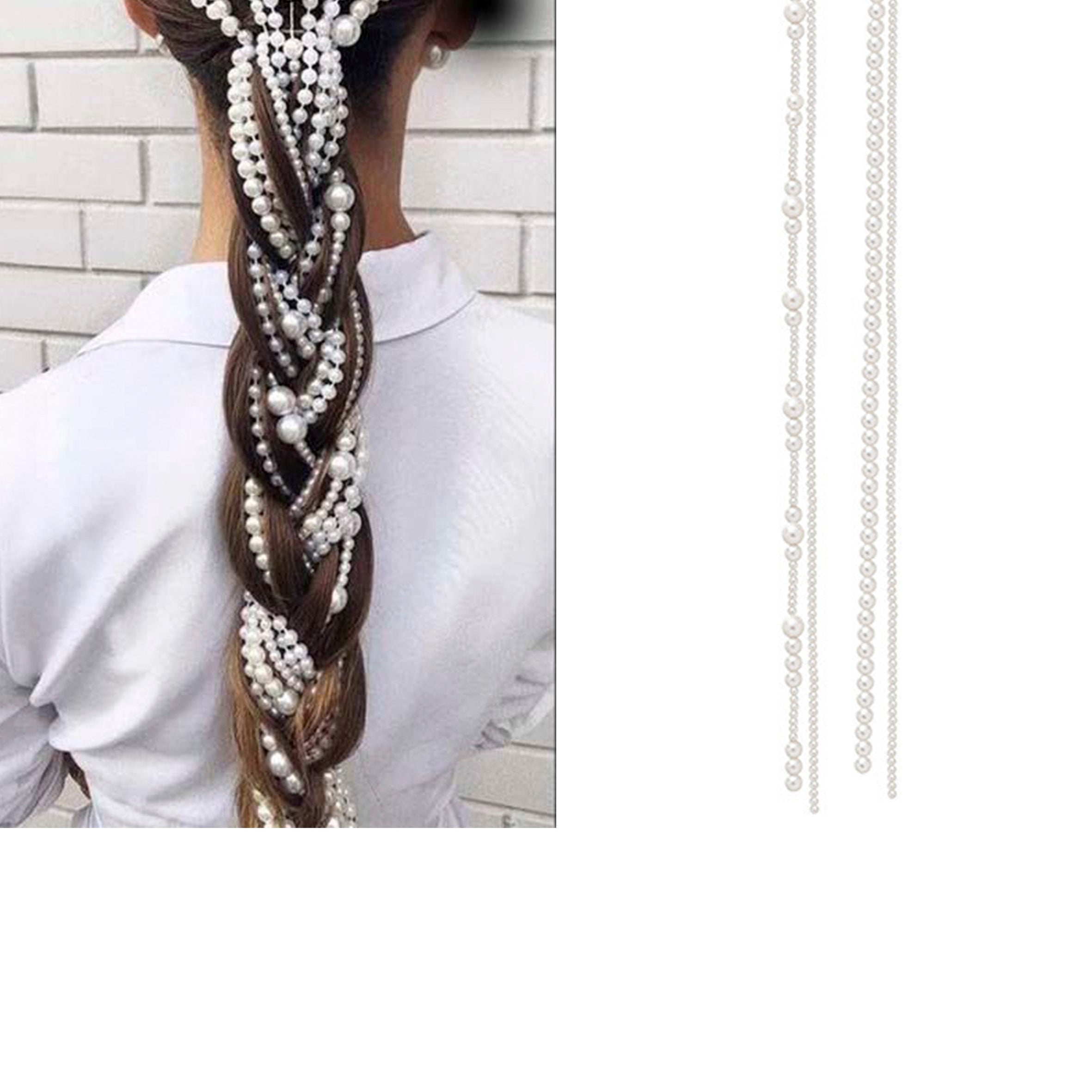 Accesorios para el cabello con borlas de perlas L2850