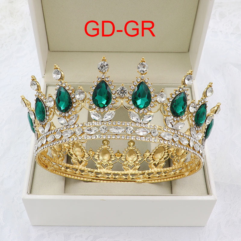 Teardrop Rhinestone Crown Headband L2879