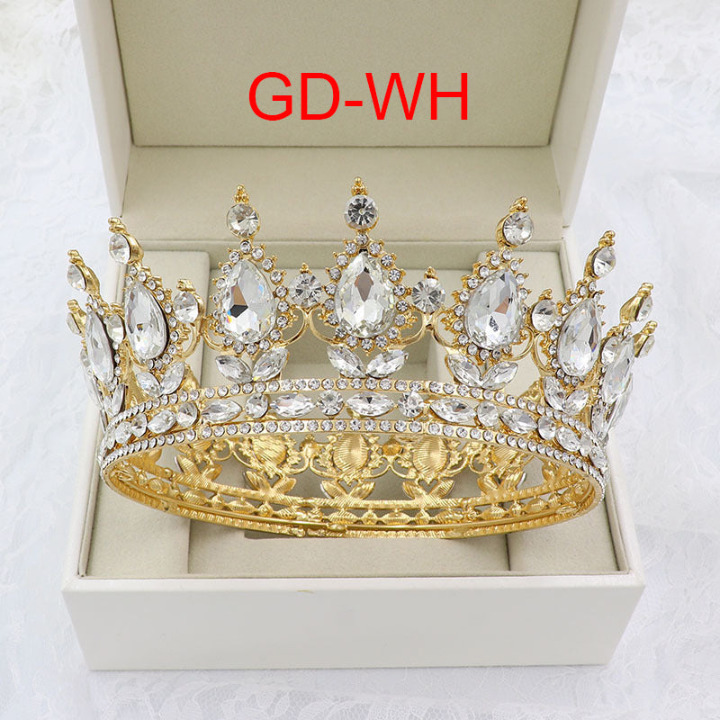 Teardrop Rhinestone Crown Headband L2879