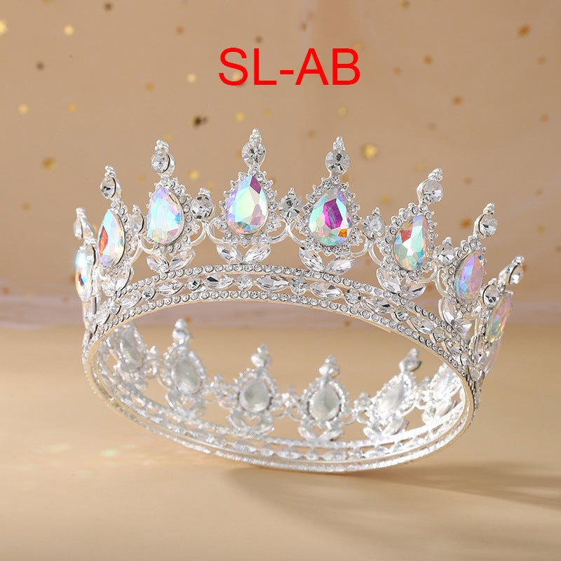 Teardrop Rhinestone Crown Headband L2879