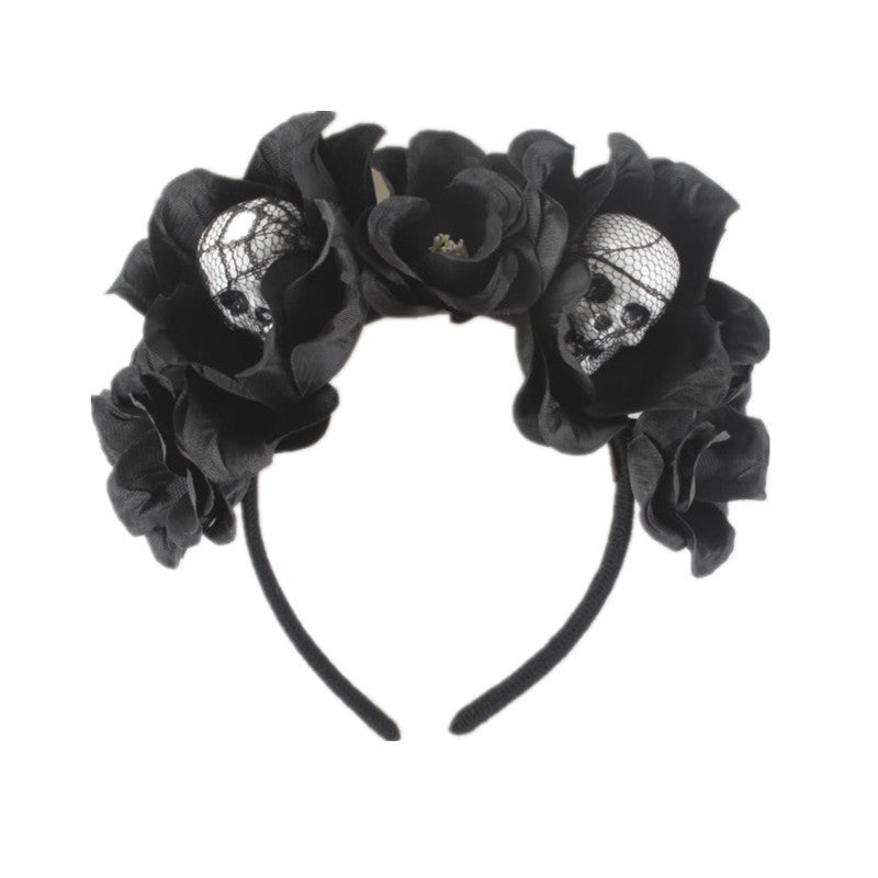 Floral Skull Headband L2929