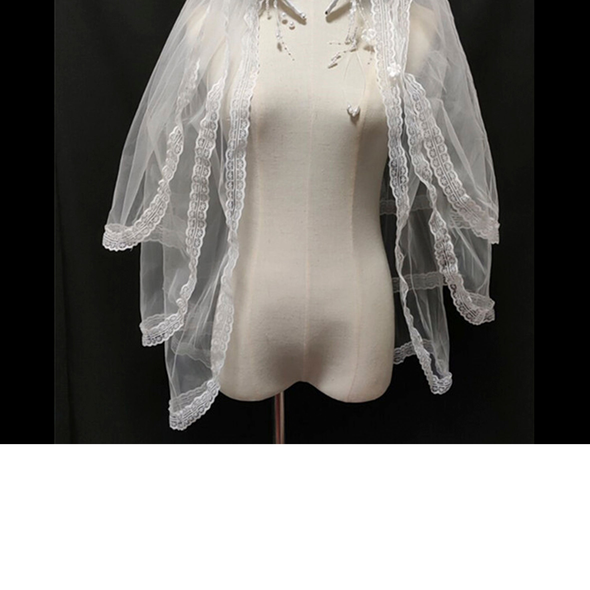 Floral Lace Shawl Headband L2961