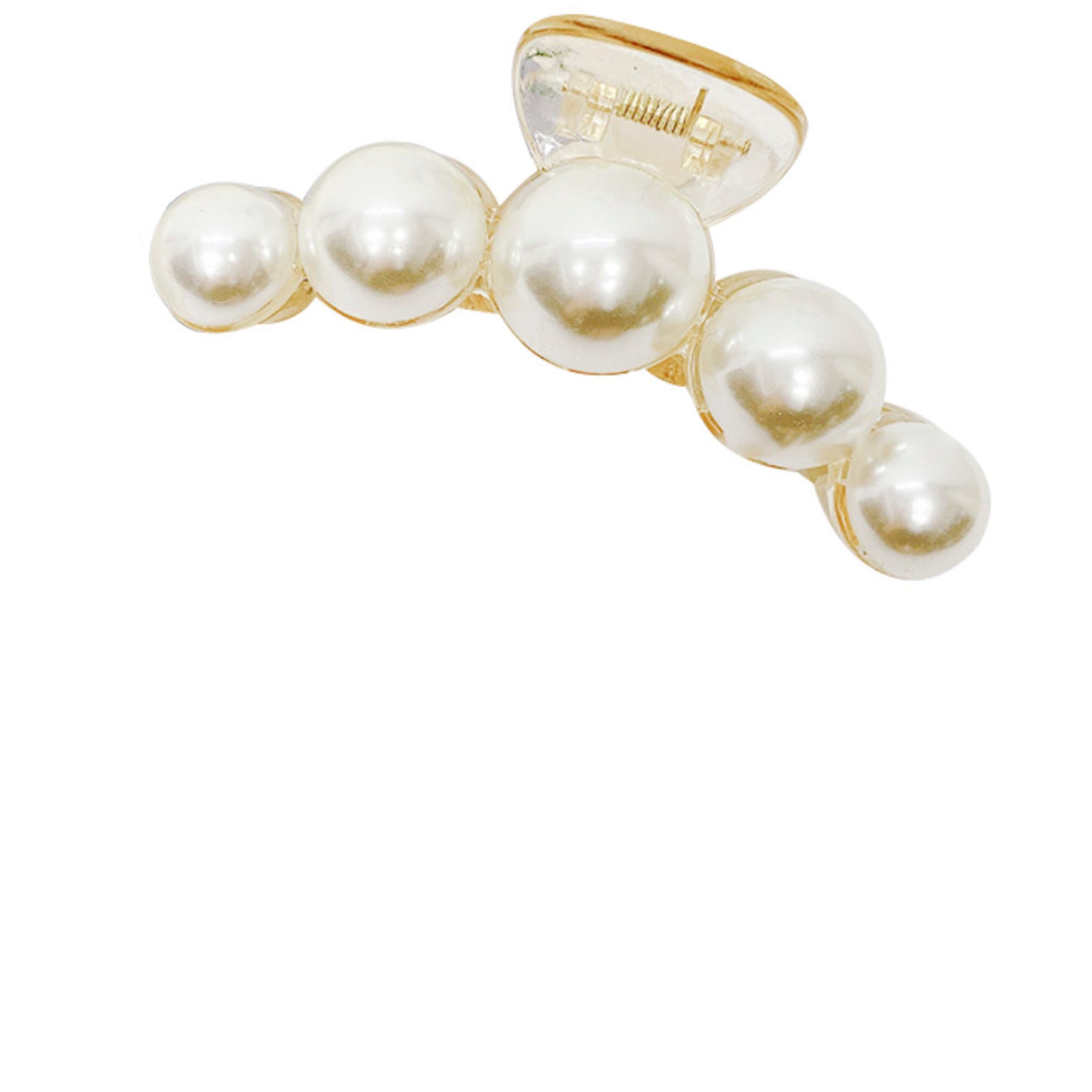 Pinza para el pelo de acrílico perlado L3013-7CM