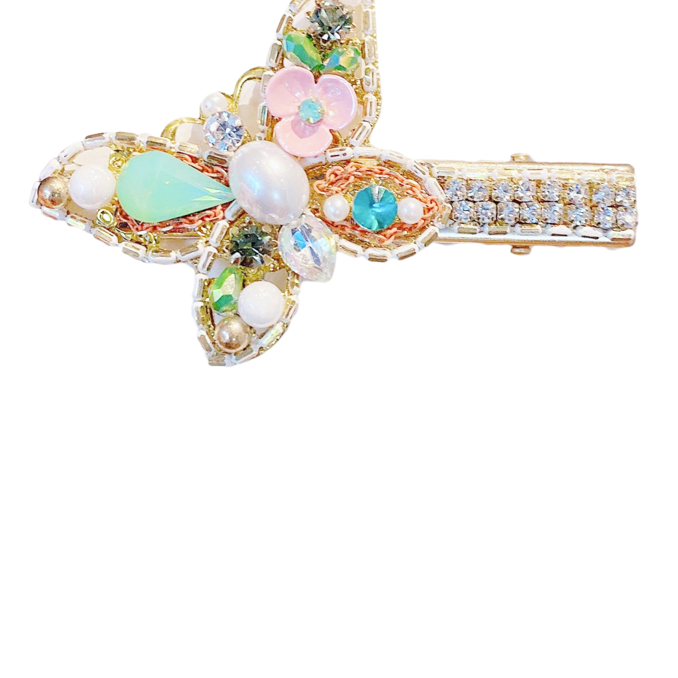 Butterfly Rhinestone Hair Clip L3200