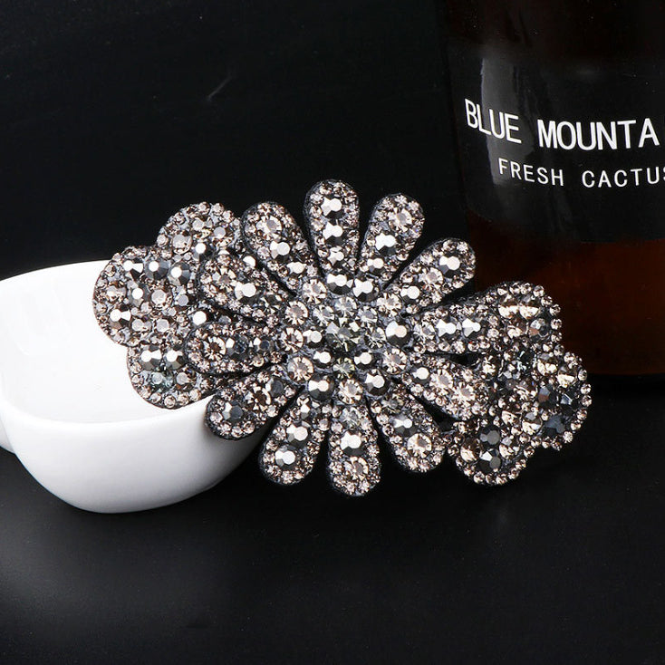 Floral Rhinestone Hair Clip L3244