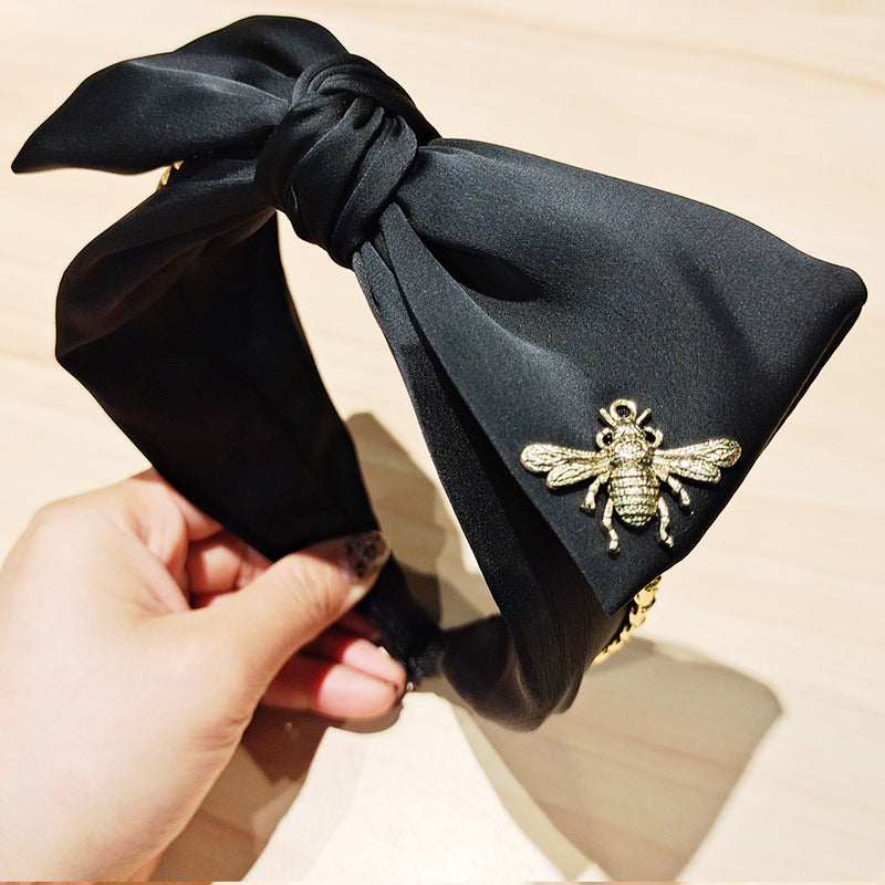 Bee Bow Fabric Headband L3275