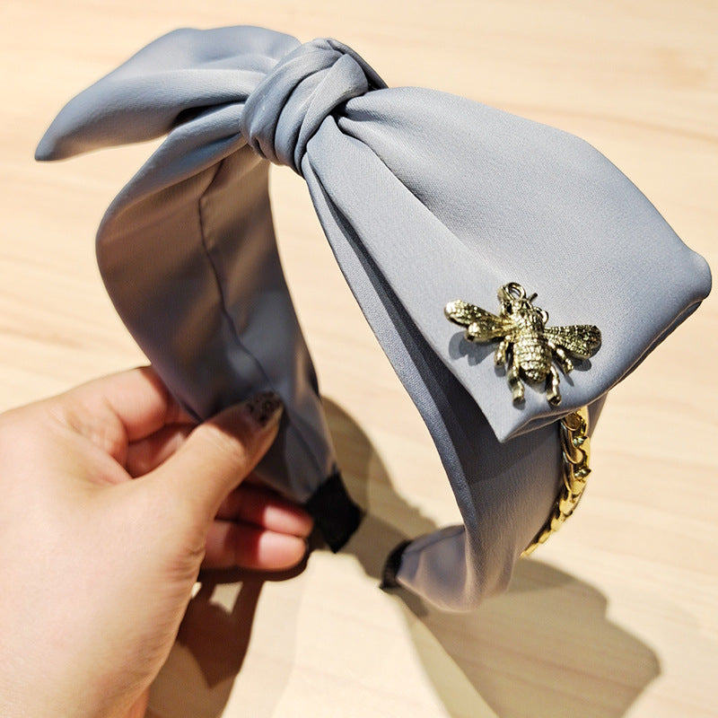 Bee Bow Fabric Headband L3275