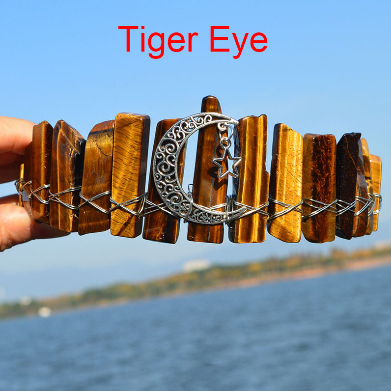 Moon Natural Stone Headband L3528