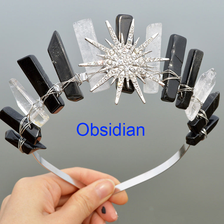 Sun Natural Stone Headband L3529