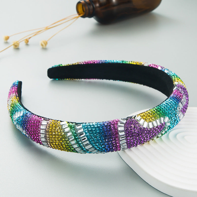 Rhinestone Sponge Headband L3536