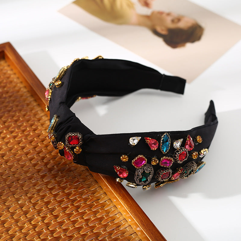 Rhinestone Fabric Headband L3772